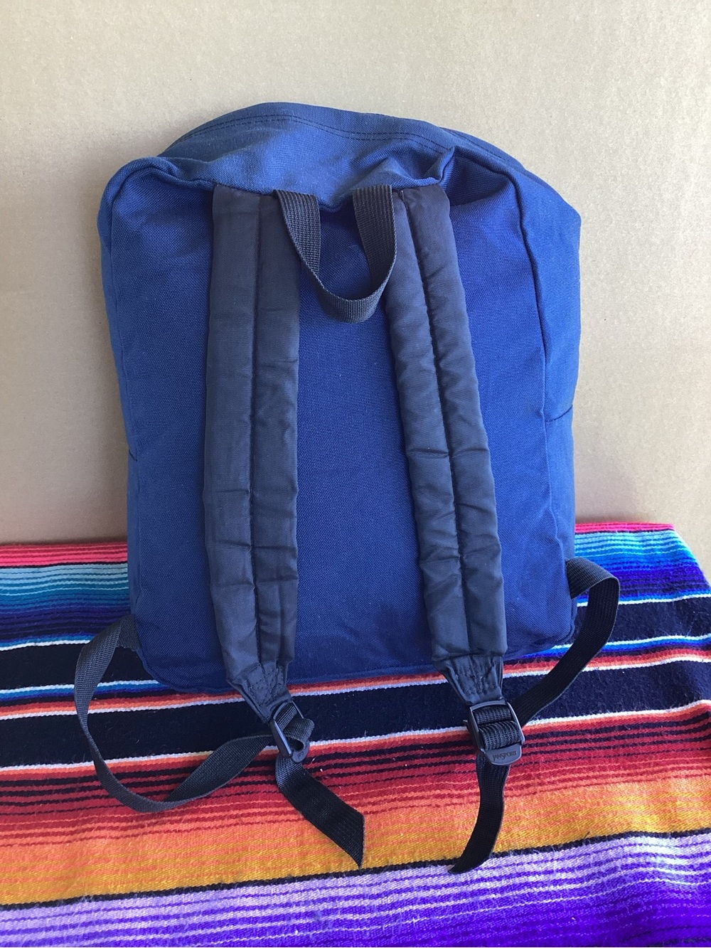 Vintage 90s Jansport day pack Backpack made in USA blue - Picture 6 of 16